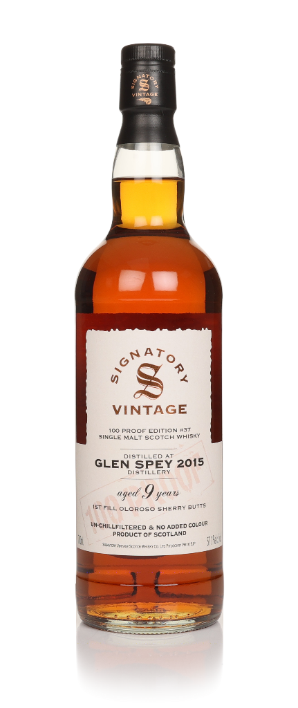 Glen Spey 9 Year Old 2015 - 100 Proof Edition #37 (Signatory) 70cl product image