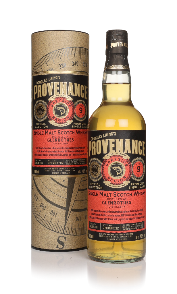 Glenrothes 9 Year Old 2013 (cask 16451) - Provenance (Douglas Laing) 70cl product image