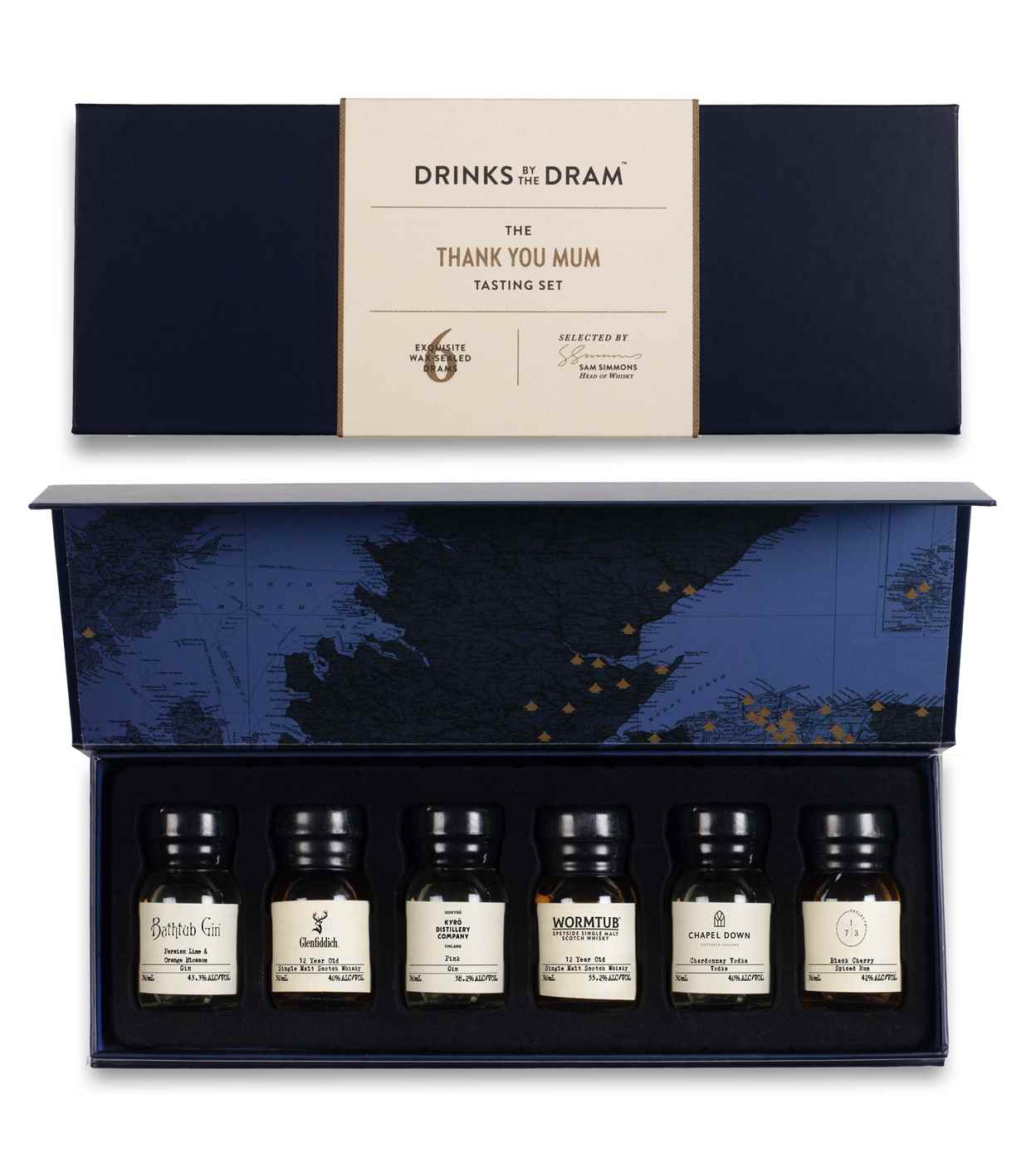 Thank You Mum Mixed Spirits Tasting Set (Blue) 18cl product image