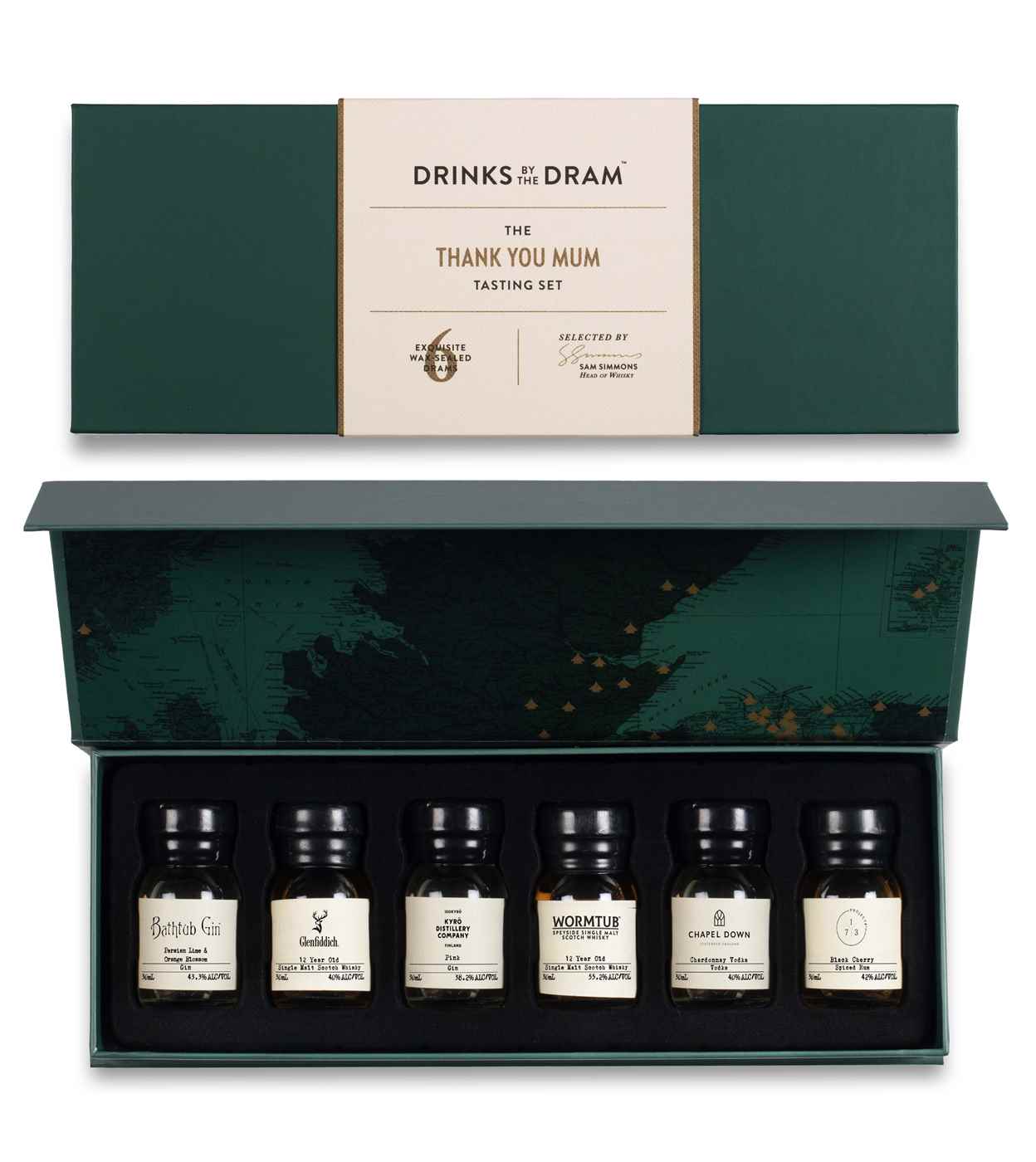 Thank You Mum Mixed Spirits Tasting Set (Green) 18cl product image