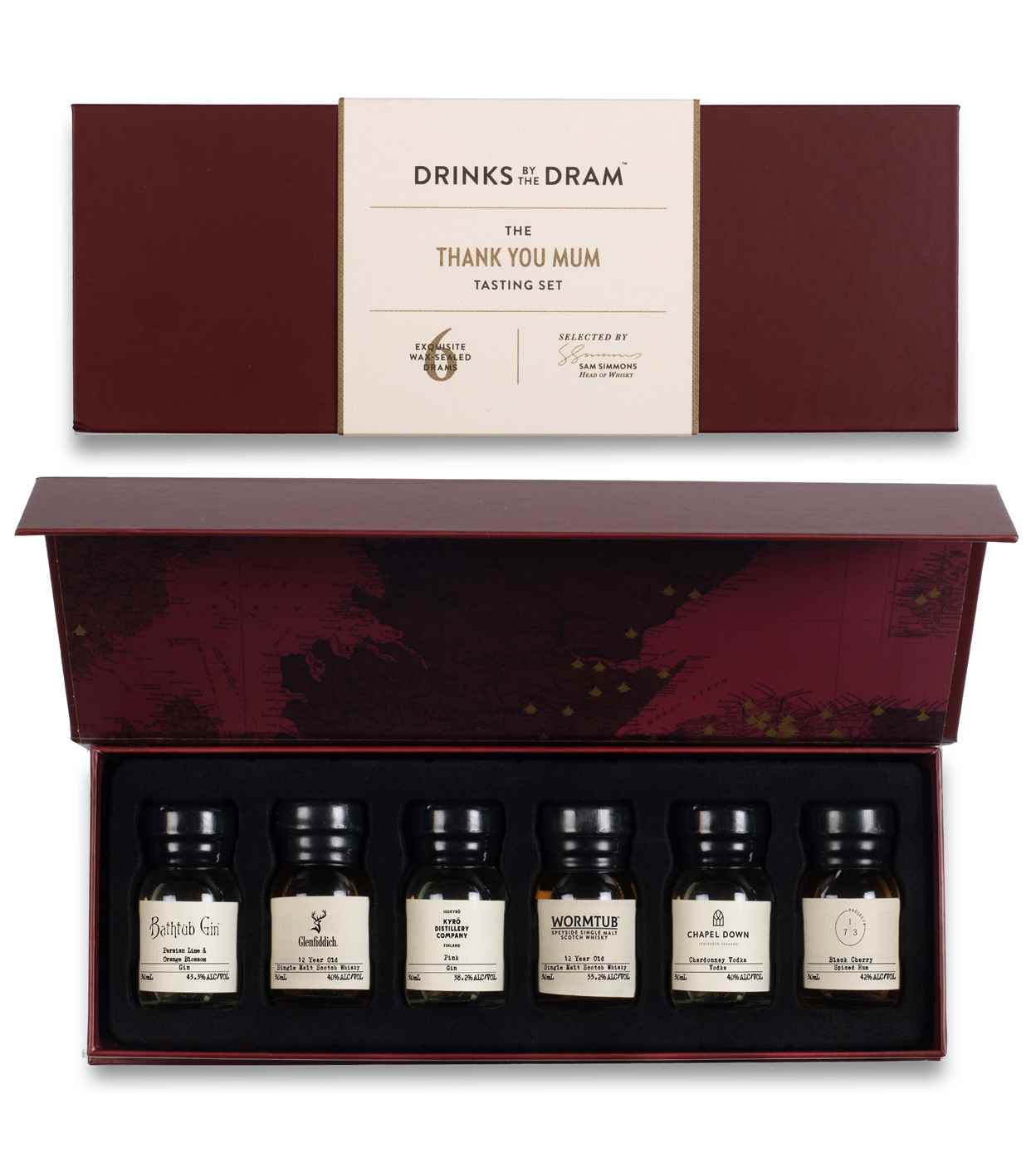 Thank You Mum Mixed Spirits Tasting Set (Red) 18cl product image