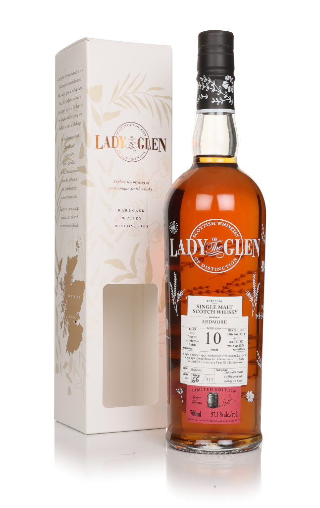 Ardmore 10 Year Old 2014 (cask 944) - Lady of the Glen (Hannah Whisky Merchants) 70cl product image