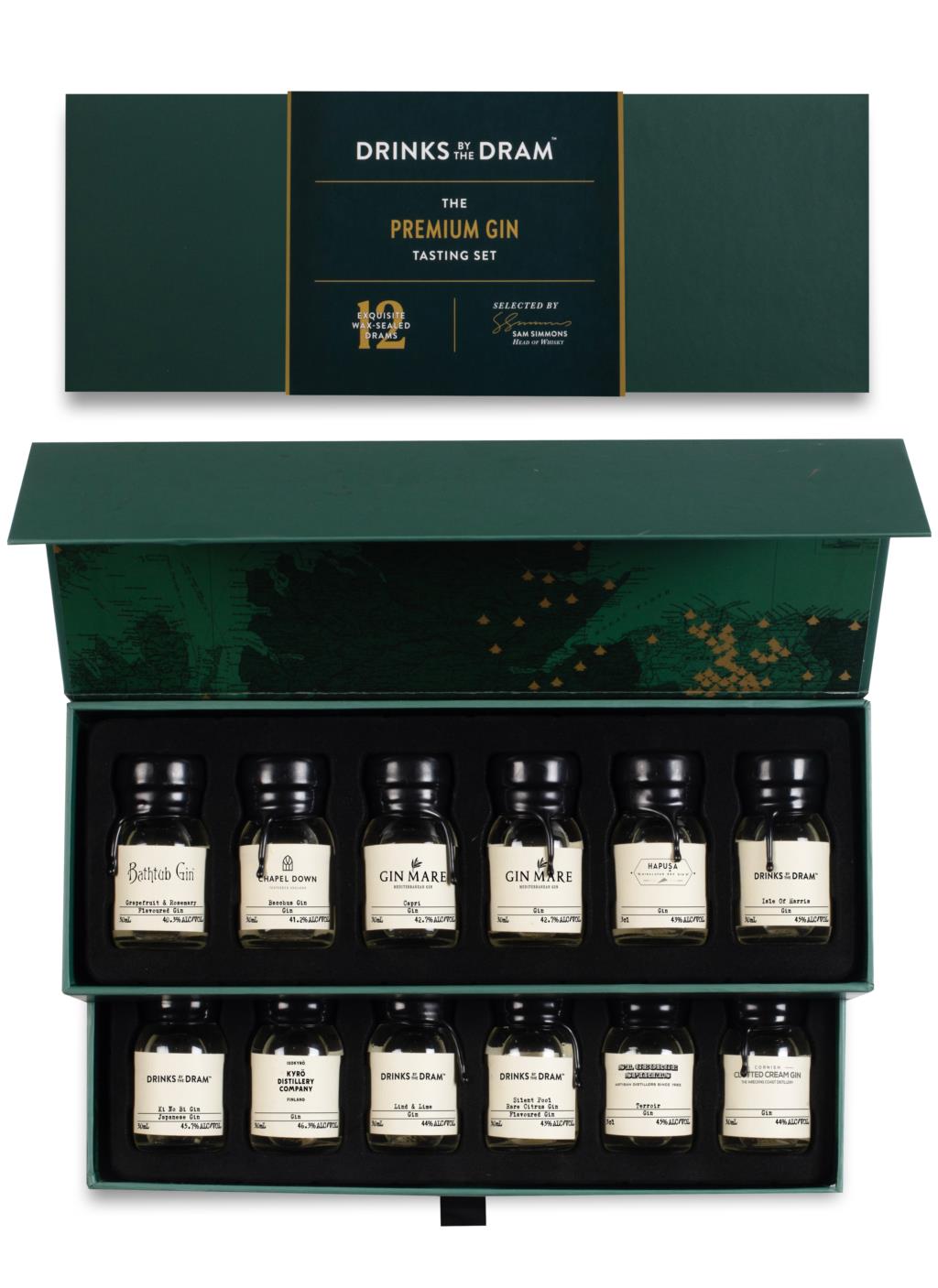 The Premium Gin 12 Dram Tasting Set 36cl product image
