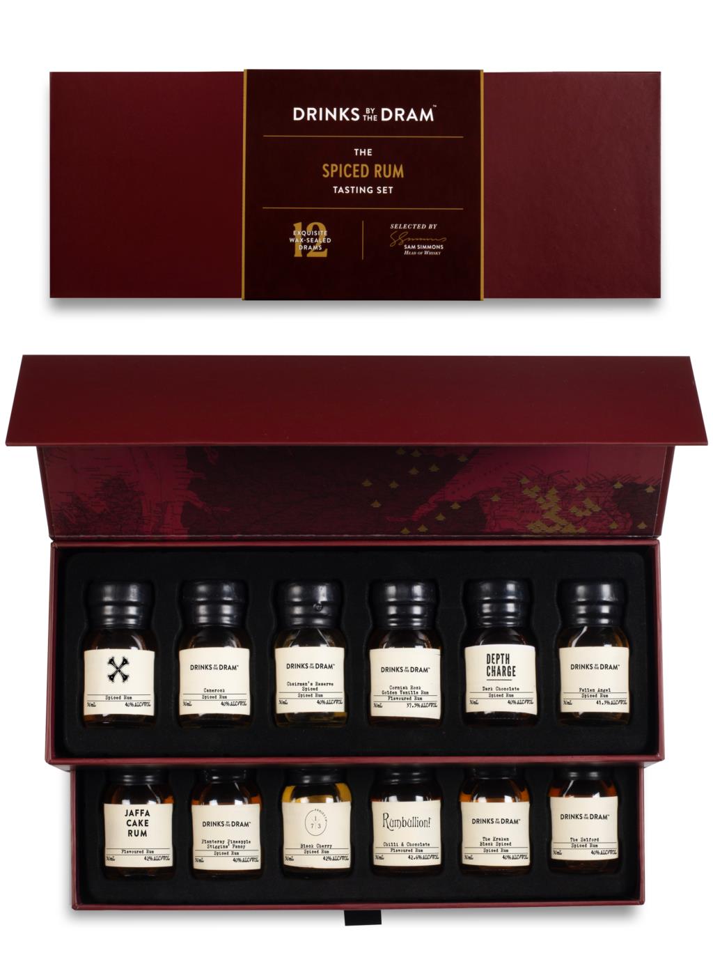 The Spiced Rum 12 Dram Tasting Set 36cl product image