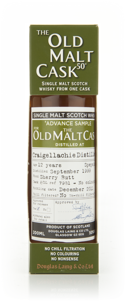 Craigellachie 12 Year Old 1999 - Old Malt Cask (Douglas Laing) 20cl product image
