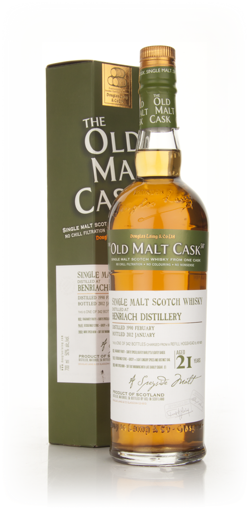 BenRiach 21 Year Old 1990 - Old Malt Cask (Douglas Laing)  70cl product image