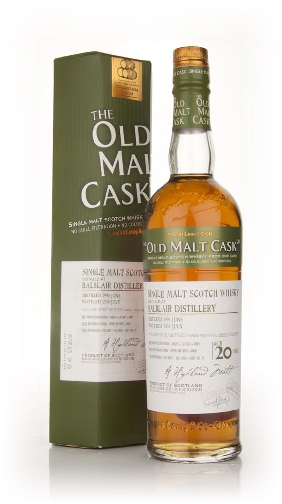 Balblair 20 Year Old 1990 - Old Malt Cask (Douglas Laing)  70cl product image