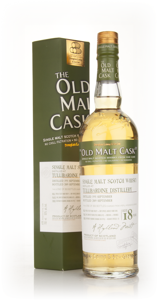  Tullibardine 18 Year Old 1991 - Old Malt Cask (Douglas Laing)  70cl product image