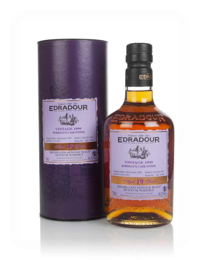 Edradour 19 Year Old 1999 (casks 814 & 815) - Bordeaux Cask Finish 70cl product image