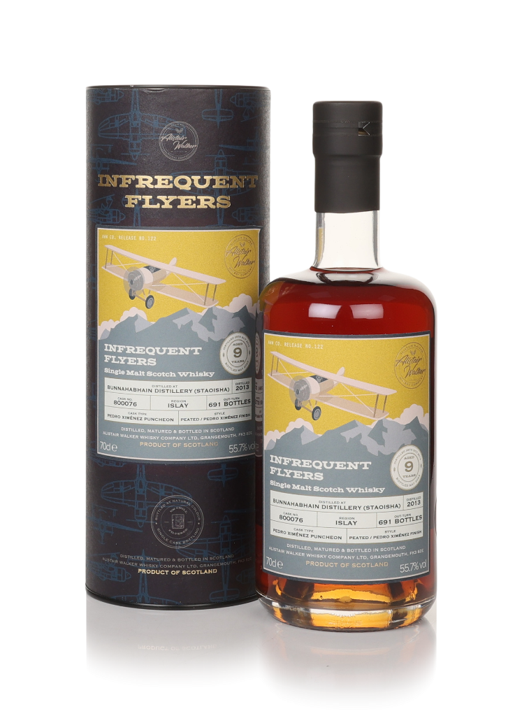 Bunnahabhain (Staoisha) 9 Year Old 2013 (cask 800076) - Infrequent Flyers (Alistair Walker) 70cl product image