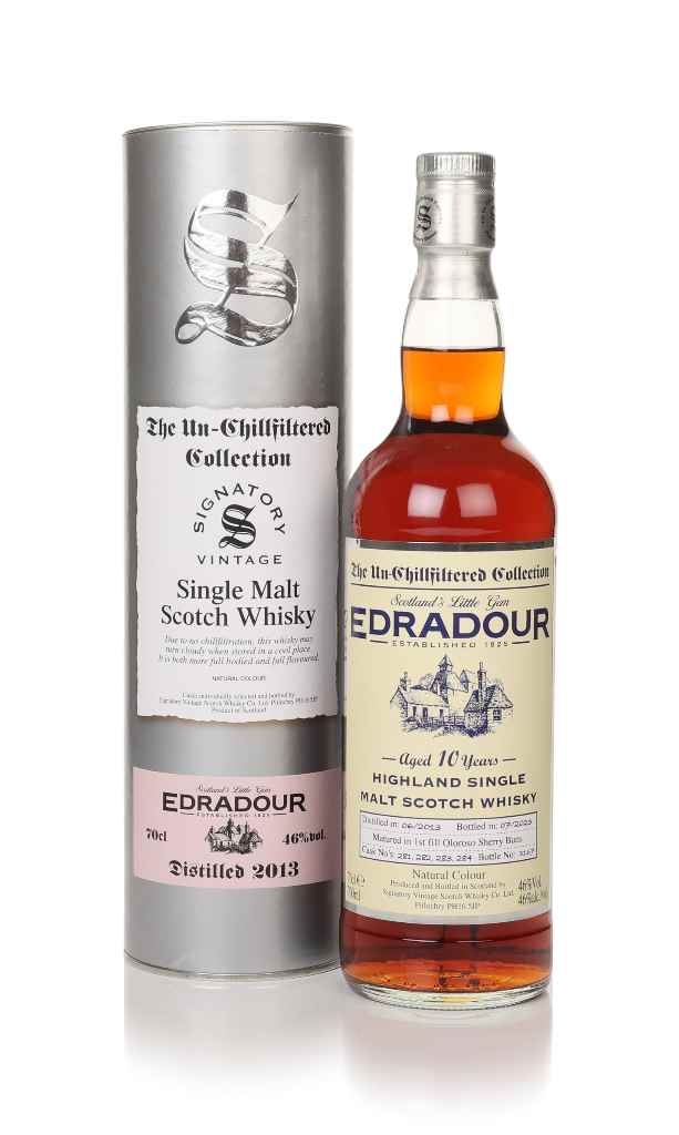 Edradour 10 Year Old 2013 (casks 281, 282, 283 & 284) - Un-Chilfiltered Collection (Signatory) 70cl product image