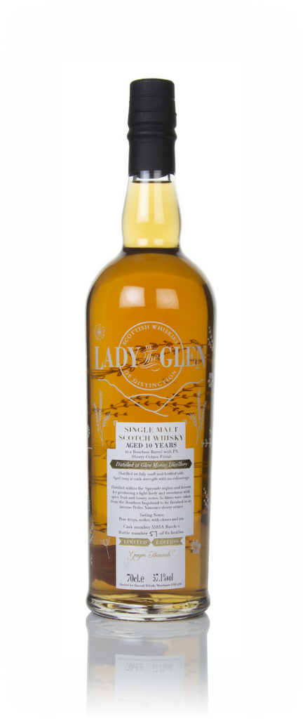 Glen Moray 10 Year Old 2008 (cask 5585A - Batch 2) - Lady of the Glen (Hannah Whisky Merchants) 70cl product image