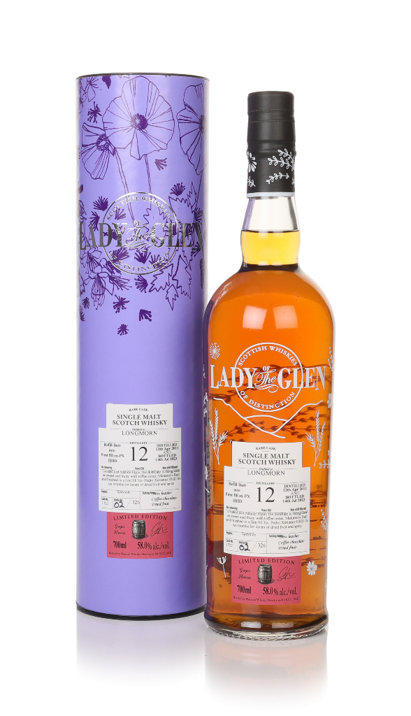 Longmorn 12 Year Old 2011 (cask 1722) - Lady of the Glen (Hannah Whisky Merchants) 70cl product image