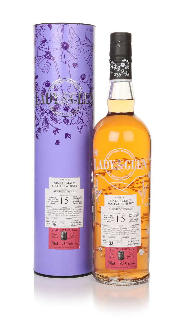 Auchentoshan 15 Year Old 2007 (cask 4199) - Lady of the Glen (Hannah Whisky Merchants) 70cl product image