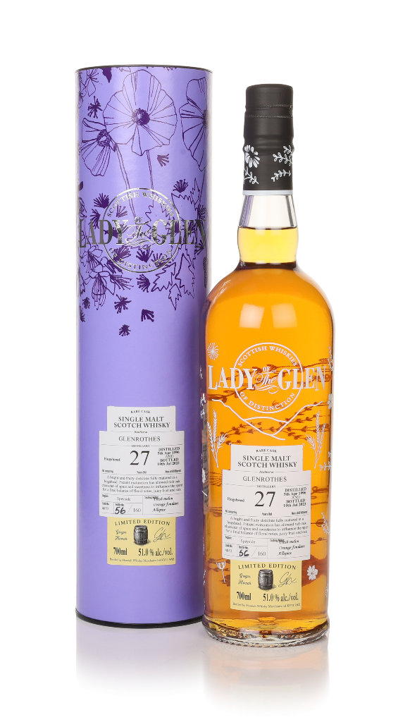 Glenrothes 27 Year Old 1996 (cask 4853) - Lady of the Glen (Hannah Whisky Merchants) 70cl product image