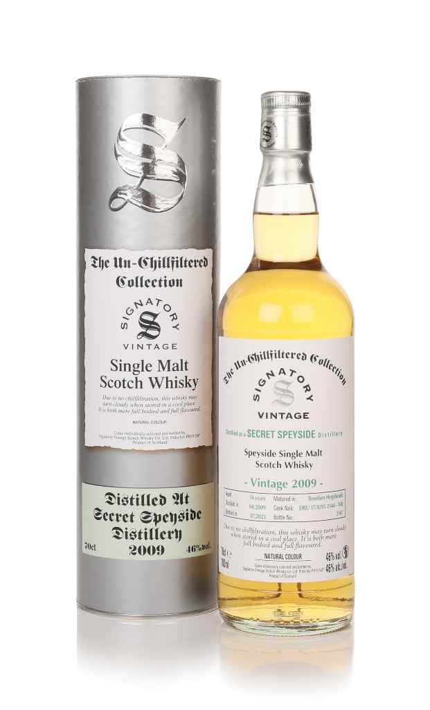 Secret Speyside 14 Year Old 2009 (cask DRU 17/A195 #144-148) - Un-Chillfiltered Collection (Signatory) 70cl product image