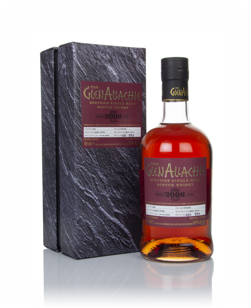 GlenAllachie 13 Year Old 2006 (cask 866) -  Ralfy.com 10th Anniversary 70cl product image