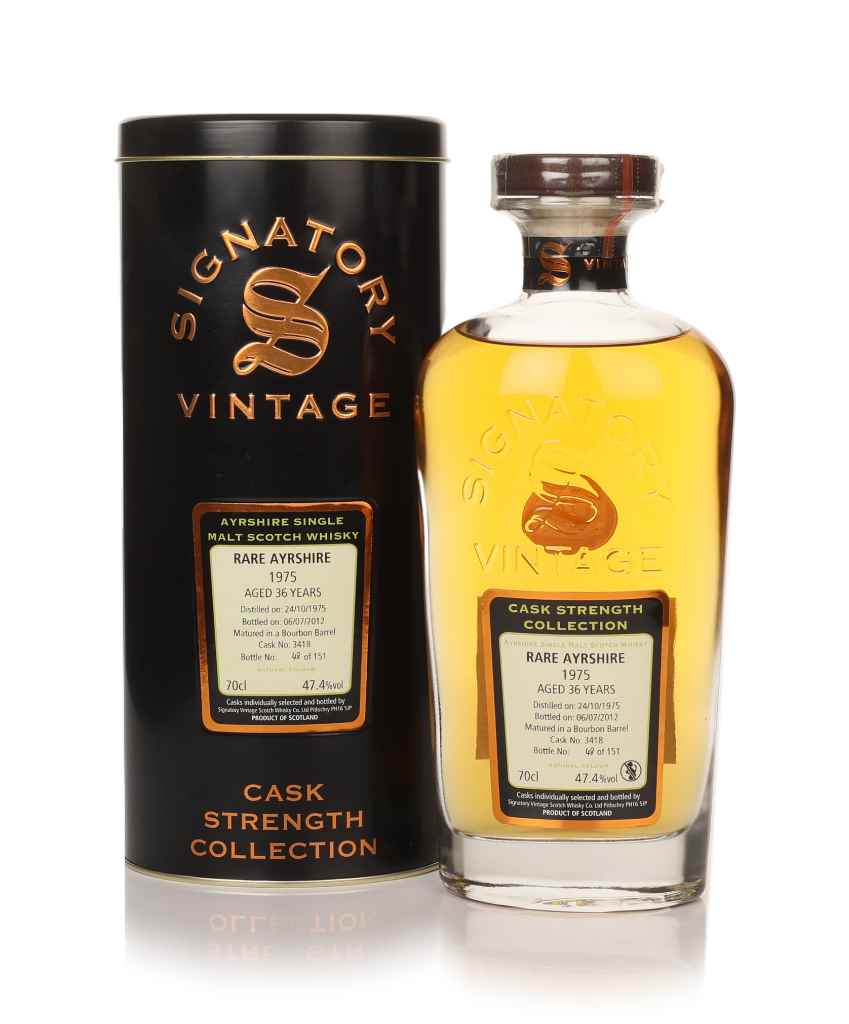 Rare Ayrshire (Ladyburn) 36 Year Old 1975 (cask 3418) - Cask Strength Collection (Signatory) 70cl product image