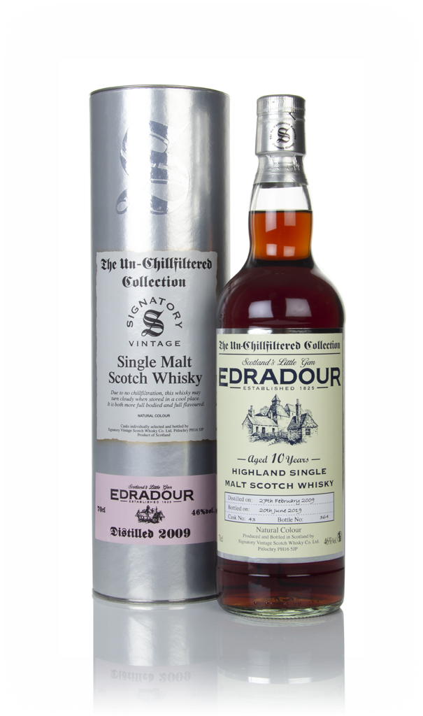 Edradour 10 Year Old 2009 (cask 43) - Un-Chillfiltered Collection (Signatory) 70cl product image