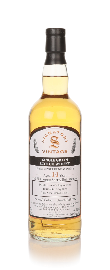 Port Dundas 14 Year Old 2008 (cask 585869 & 585874) (Signatory) 70cl product image