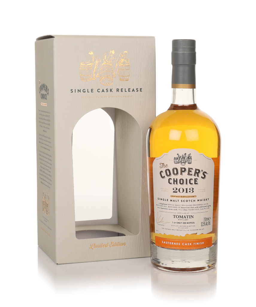 Tomatin 9 Year Old 2013 (cask 5190) - The Cooper's Choice (The Vintage Malt Whisky Co.) 70cl product image