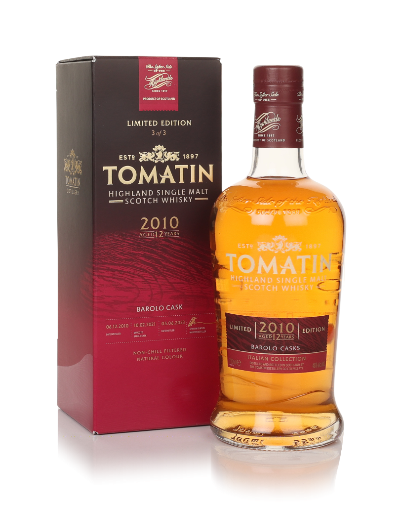 Tomatin 12 Year Old 2010 Italian Collection - Barolo Cask 70cl product image