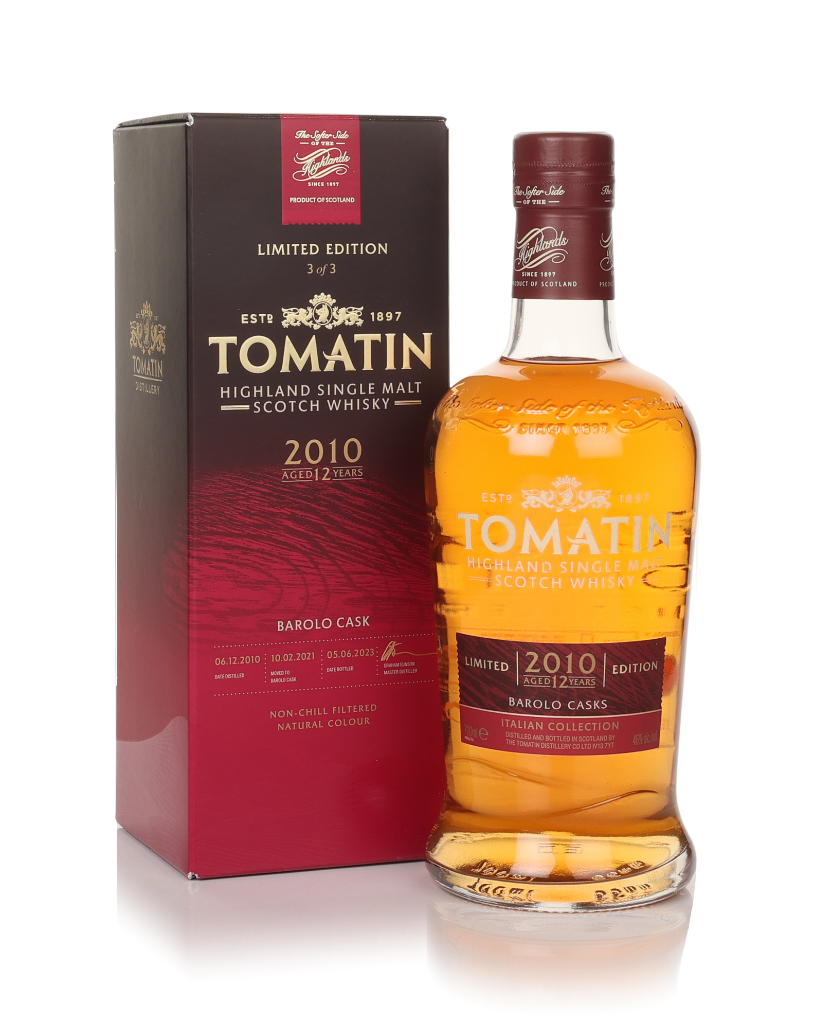 Tomatin 12 Year Old 2010 Italian Collection - Barolo Cask 70cl product image