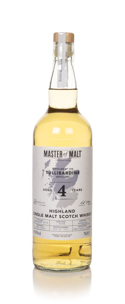Tullibardine 4 Year Old 2018 Single Cask (Master of Malt) 70cl product image
