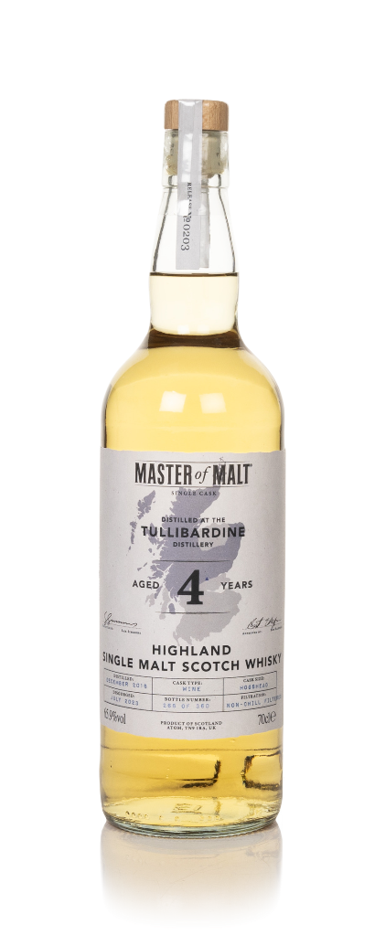Tullibardine 4 Year Old 2018 Single Cask (Master of Malt) 70cl product image