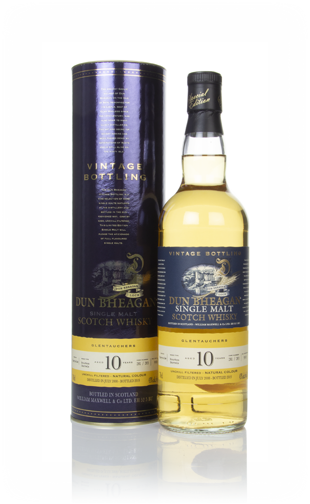 Glentauchers 10 Year Old 2008 (casks 281 & 283) - Dun Bheagan (Ian Macleod) 70cl product image
