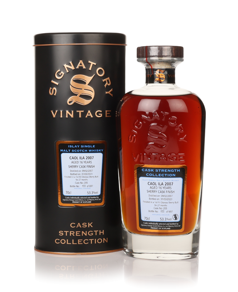 Caol Ila 16 Year Old 2007 (cask 205) - Cask Strength Collection (Signatory) 70cl product image