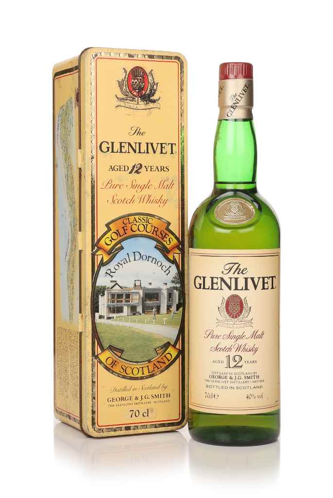The Glenlivet 12 Year Old - Classic Golf Courses of Scotland (Royal Dornoch) - 1990s 70cl product image