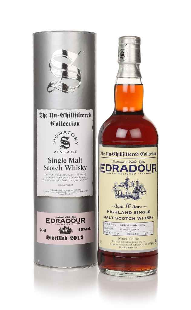 Edradour 10 Year Old 2012 (cask 507) - Un-Chilfiltered Collection (Signatory) 70cl product image