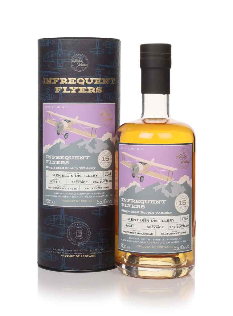 Glen Elgin 15 Year Old 2007 (cask 807411) - Infrequent Flyers (Alistair Walker) 70cl product image