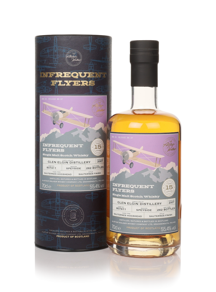 Glen Elgin 15 Year Old 2007 (cask 807411) - Infrequent Flyers (Alistair Walker) 70cl product image