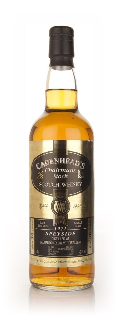 Balmenach 30 Year Old 1971 - Chairman's Stock (Cadenhead's) 70cl product image
