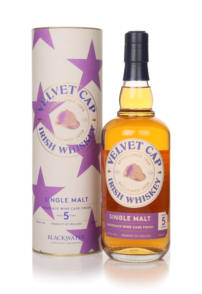 Velvet Cap 5 Year Old Single Malt Irish Whiskey - Bordeaux Wine Cask Finish 70cl product image