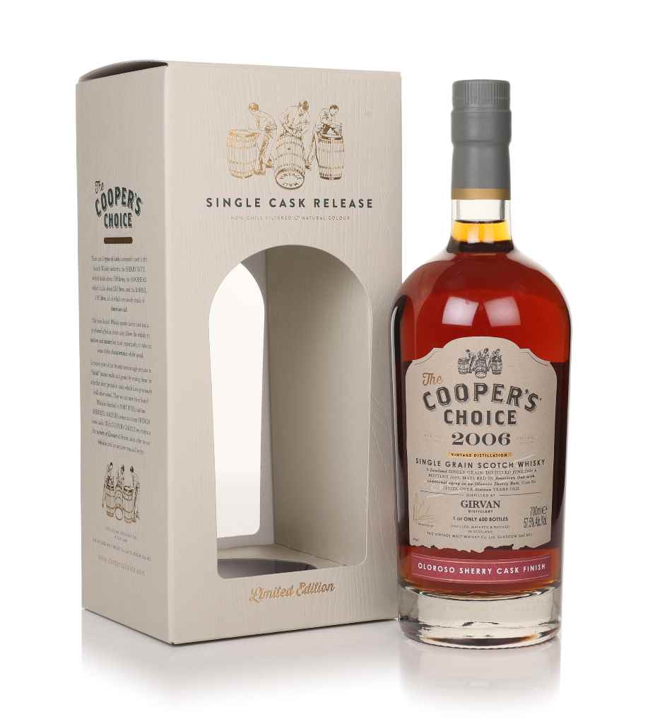 Girvan 16 Year Old 2006 (cask 523223) - The Cooper's Choice (The Vintage Malt Whisky Co.) 70cl product image