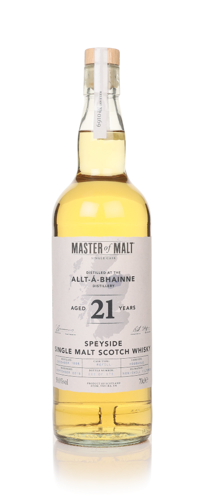 Allt-á-Bhainne 21 Year Old 1996 Single Cask (Master of Malt) 70cl product image
