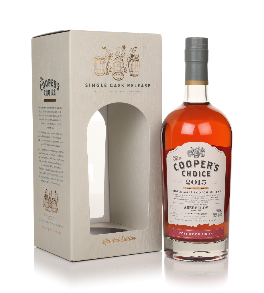 Aberfeldy 7 Year Old 2015 (cask 1203) - The Cooper's Choice (The Vintage Malt Whisky Co.) 70cl product image
