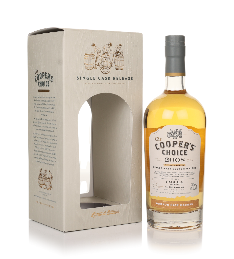 Caol Ila 14 Year Old 2008 (cask 2806) - The Cooper's Choice (The Vintage Malt Whisky Co.) 70cl product image