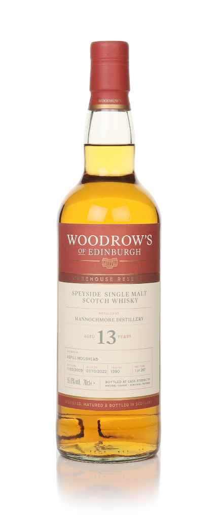 Mannochmore 13 Year Old 2009 (cask 1390) - Woodrow's of Edinburgh 70cl product image