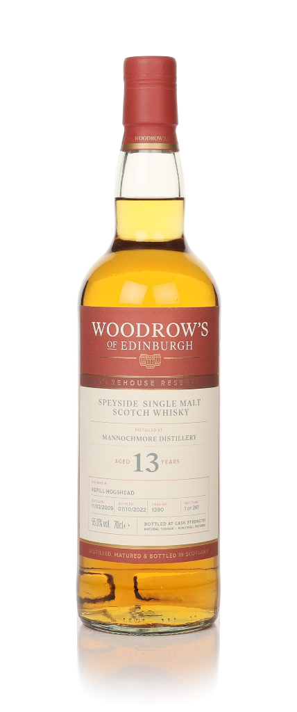 Mannochmore 13 Year Old 2009 (cask 1390) - Woodrow's of Edinburgh 70cl product image