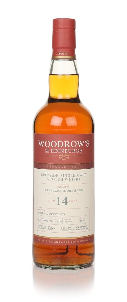 GlenAllachie 14 Year Old 2008 (cask 190034) - Woodrow's of Edinburgh 70cl product image