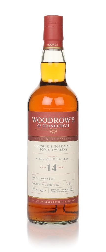 GlenAllachie 14 Year Old 2008 (cask 190034) - Woodrow's of Edinburgh 70cl product image