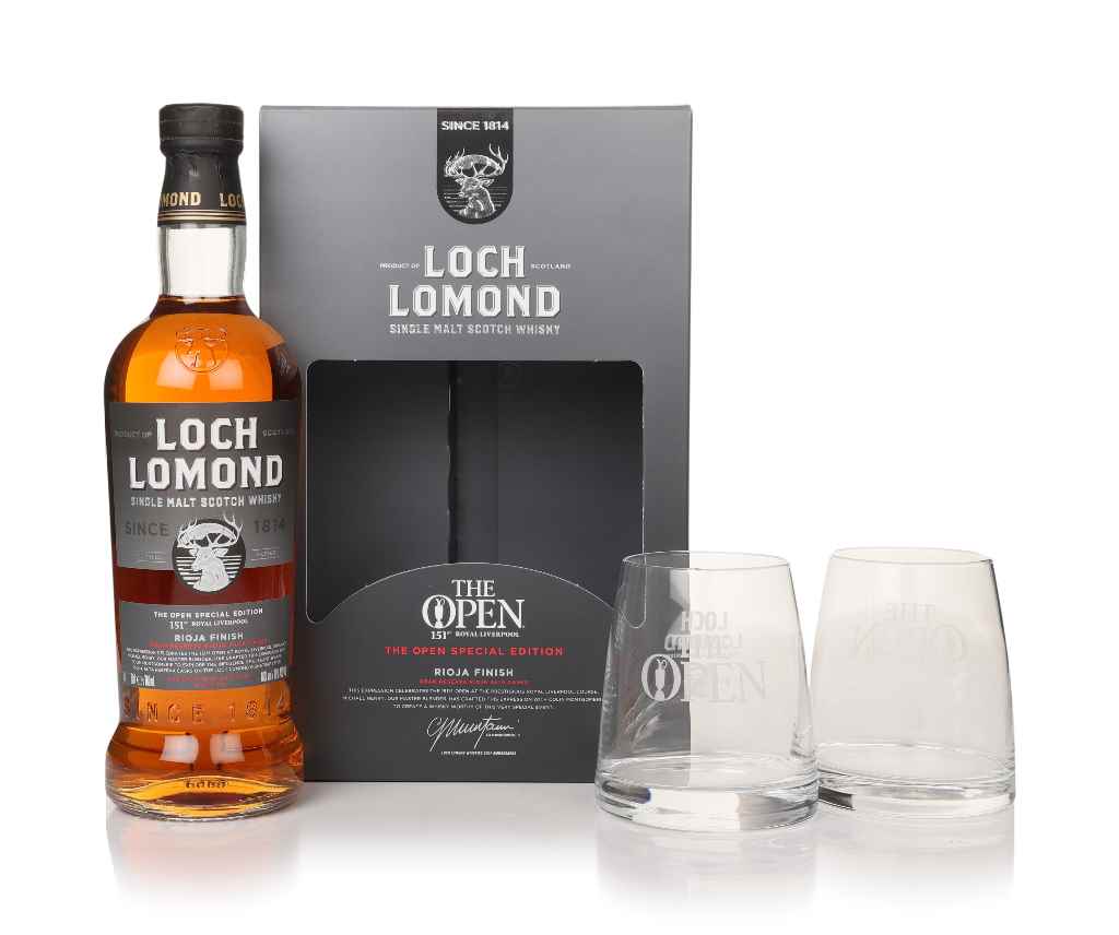 Loch Lomond The Open 2023 Special Edition Gift Set with 2x Glasses 70cl product image