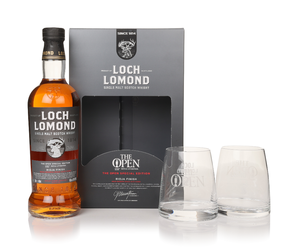 Loch Lomond The Open 2023 Special Edition Gift Set with 2x Glasses 70cl product image