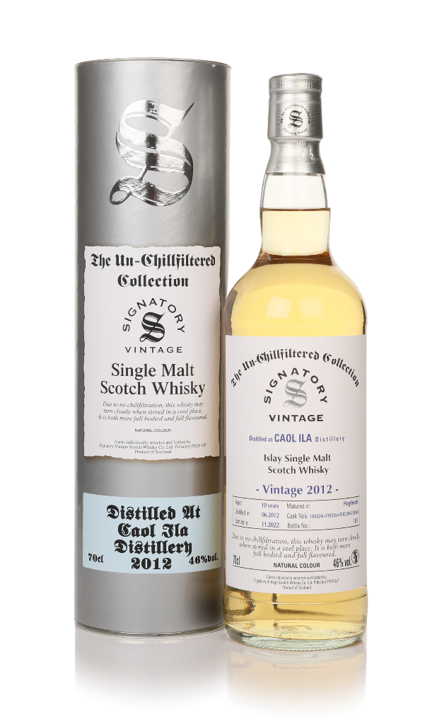 Caol Ila 10 Year Old 2012 (casks 318324, 318326, 318329 & 318343) Un-Chilfiltered Collection (Signatory) 70cl product image