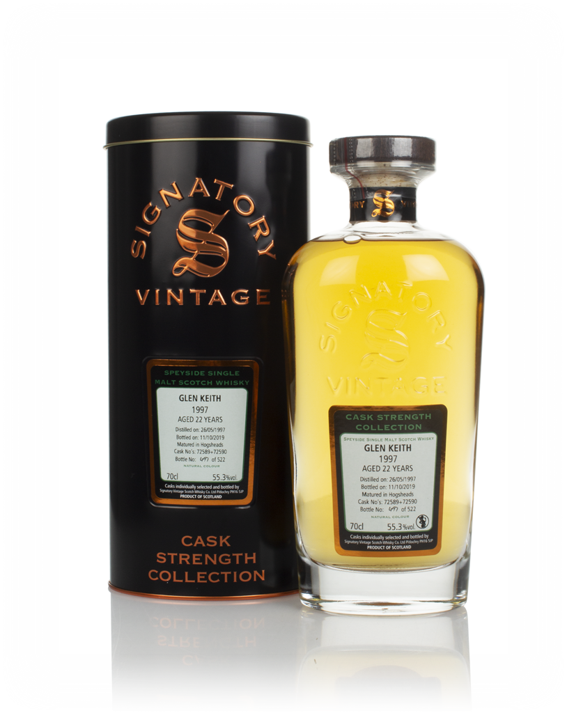 Glen Keith 22 Year Old 1997 (casks 72589 & 72590) - Cask Strength Collection (Signatory) 70cl product image
