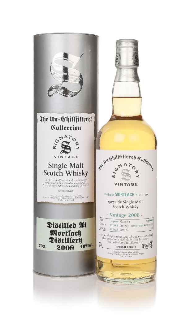 Mortlach 14 Year Old 2008 (casks 302198, 302199, 302210 & 302218) - Un-Chillfiltered Collection (Signatory) 70cl product image